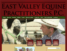 Tablet Screenshot of eastvalleyequine.com